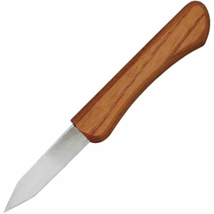 Couteau Kiridashi Mikihisa Mikikichan Carving Lame Acier Carbone Manche Bois Made Japan MIKA066 - Livraison Gratuite