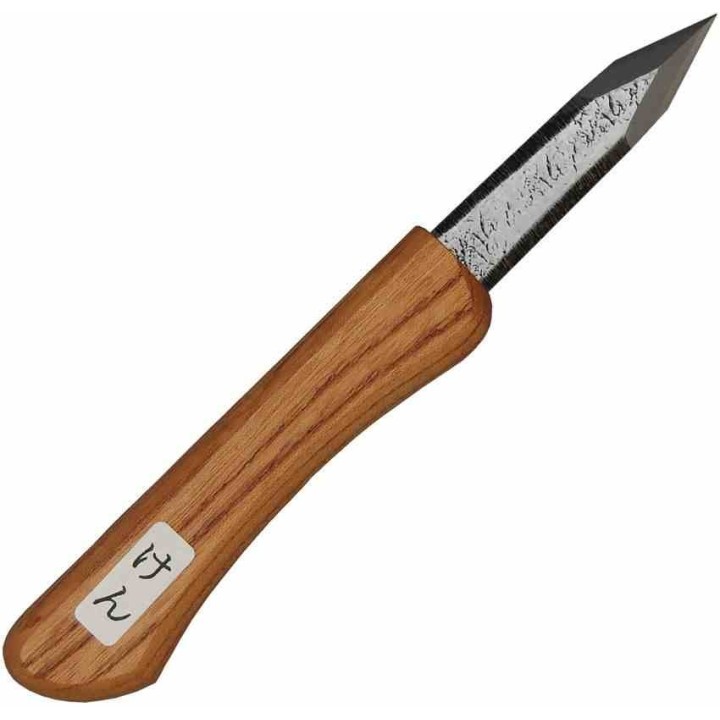 Couteau Kiridashi Mikihisa Mikikichan Carving Lame Acier Carbone Manche Bois Made Japan MIKA066 - Livraison Gratuite