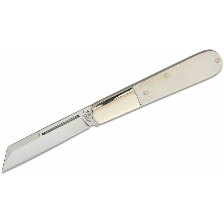 Couteau Bear & Son WSB180 Large Sheepsfoot Barlow Lame Acier Carbone Manche Os Slipjoint USA BCWSB180 - Livraison Gratuite