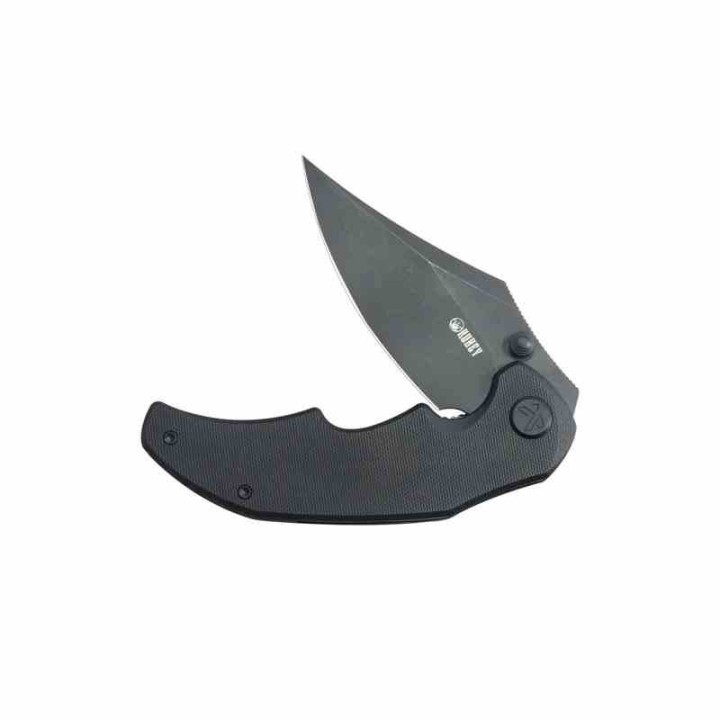 Couteau Kubey Ceto Camping Black Manche G-10 Lame Acier 14C28N BLK IKBS Linerlock Clip KUB181D - Livraison Gratuite