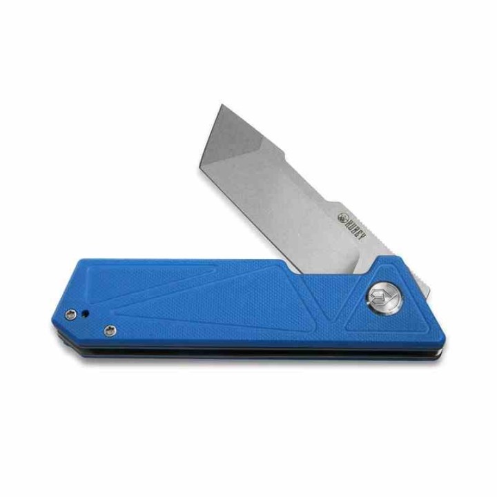 Couteau Kubey Avenger Blue Lame Tanto Acier D2 Manche G10 IKBS Linerlock Clip KUB104C - Livraison Gratuite
