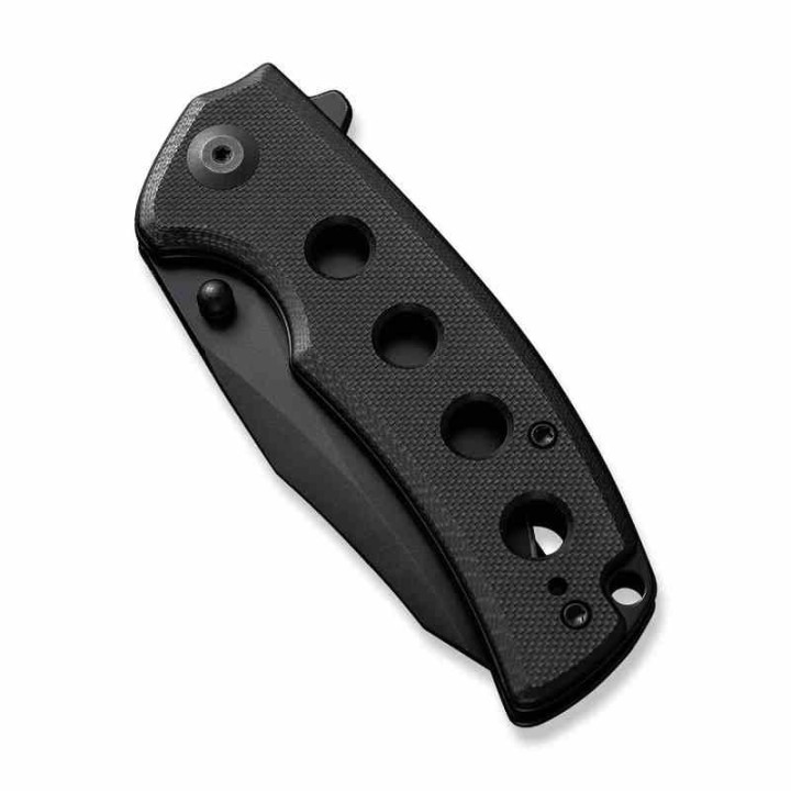 Couteau Sencut Excalis Black G10 Lame Acier 9Cr18MoV Tanto Reverse Blackwash IKBS Liner Lock Clip S230681 - Livraison Gratuite