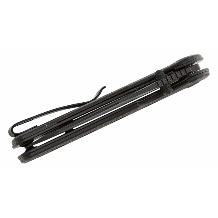 Couteau Sencut Excalis Black G10 Lame Acier 9Cr18MoV Tanto Reverse Blackwash IKBS Liner Lock Clip S230681 - Livraison Gratuite