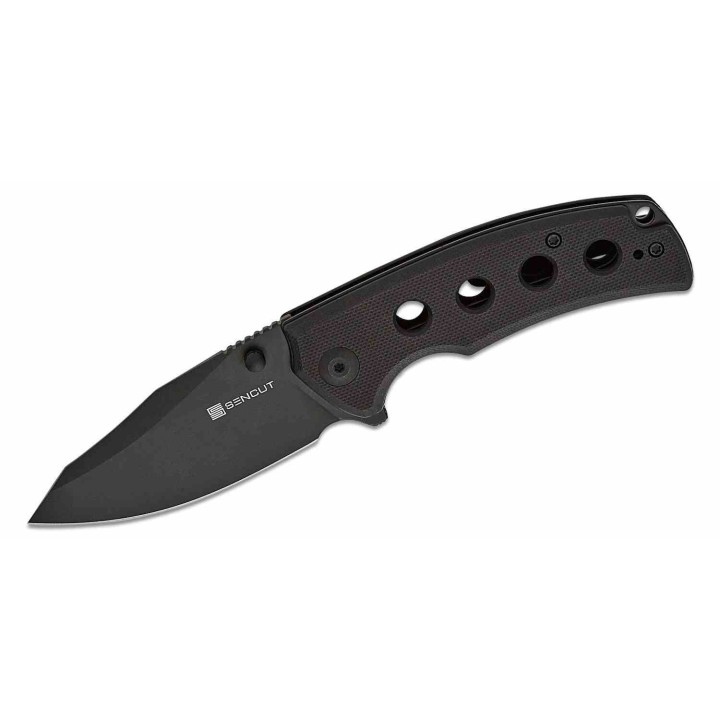 Couteau Sencut Excalis Black G10 Lame Acier 9Cr18MoV Tanto Reverse Blackwash IKBS Liner Lock Clip S230681 - Livraison Gratuite