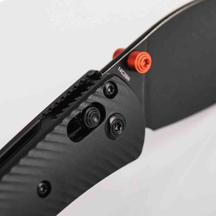 Couteau Vosteed Mini Nightshade Black Lame Kukri Acier 14C28N Blk Manche Alu IKBS Crossbar Lock VOSA0214 - Livraison Gratuite
