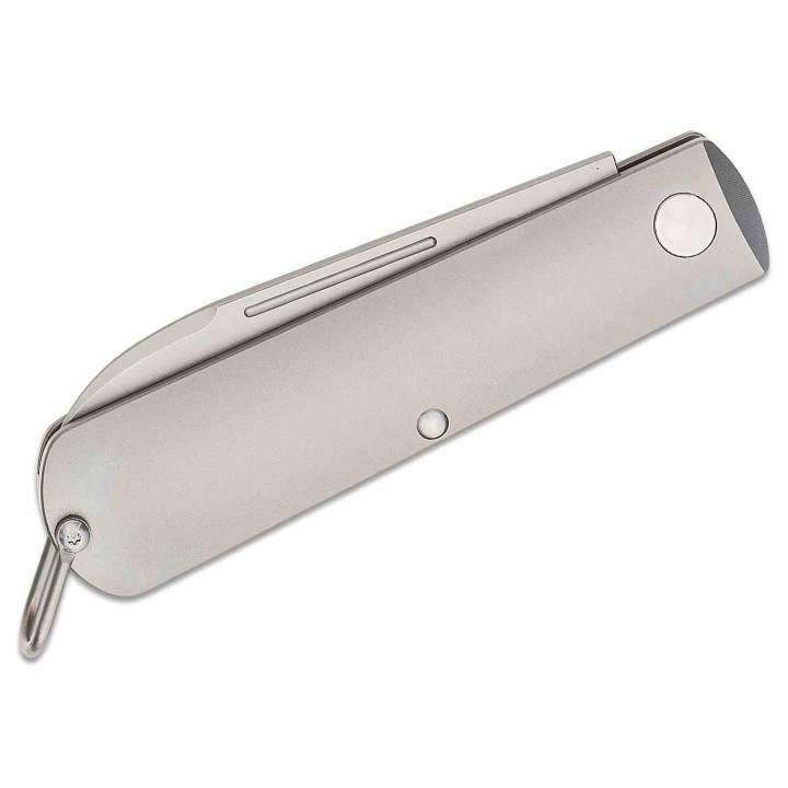 TER10701 Terrain 365 Otter Slipjoint Terravantium Dendritic Cobalt Spear Point Blade Titanium Handles - Livraison Gratuite