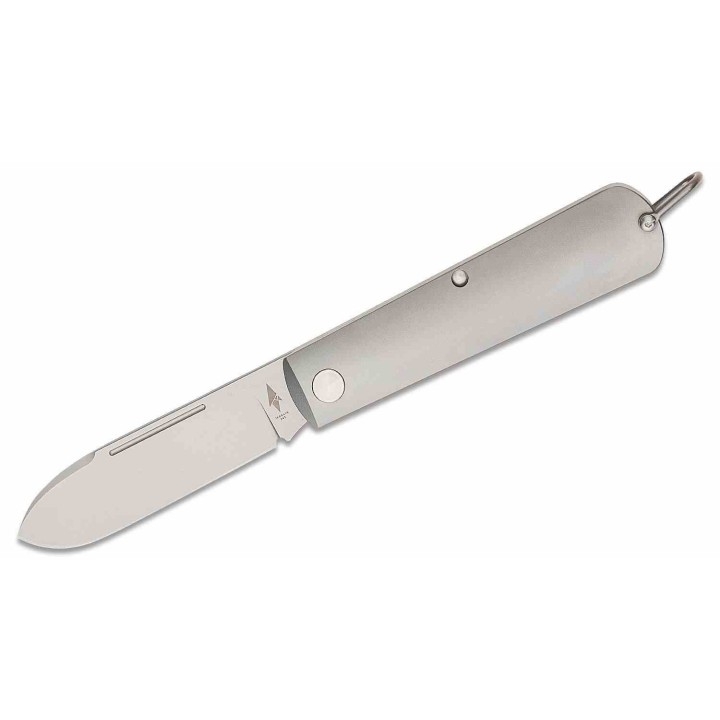 TER10701 Terrain 365 Otter Slipjoint Terravantium Dendritic Cobalt Spear Point Blade Titanium Handles - Livraison Gratuite