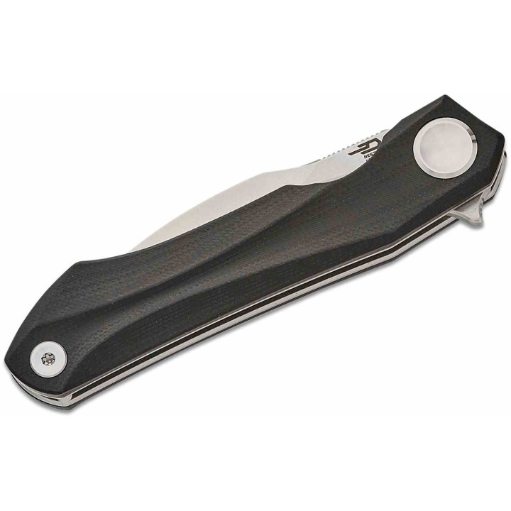 Couteau Bestech Ivy Black Lame Hawkbill Acier 14C28N SW Manche G10 IKBS LinerLock Clip BTKG59A - Livraison Gratuite