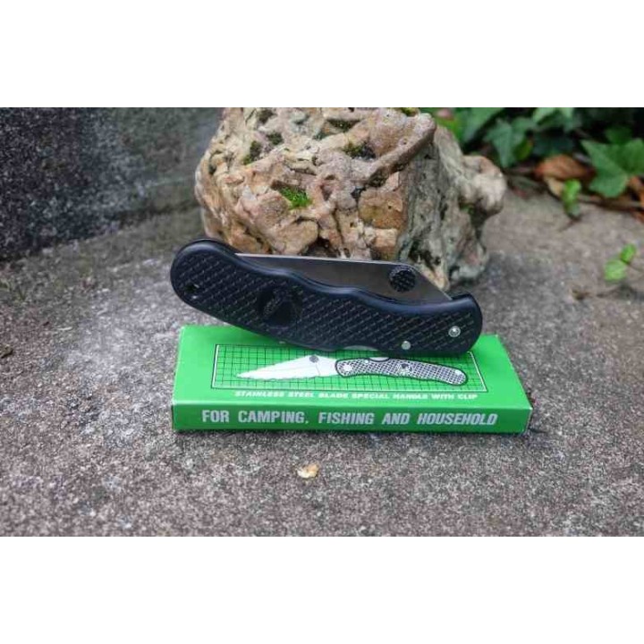 Couteau Tactical EDC Lame Serrated Acier Inox Manche FRN Locback CLip TacticalF125 - Livraison Gratuite