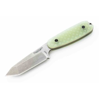 Couteau Bradford Guardian 3.5 Tanto Ghost Manche G10 Lame Acier M390 Etui Cuir Made USA BRAD35T107 - Livraison Gratuite