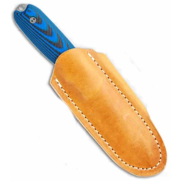 Couteau Bradford Guardian 3.5 Tanto Blk/Blue Manche G10 Lame Acier M390 Etui Cuir Made USA BRAD35T113 - Livraison Gratuite