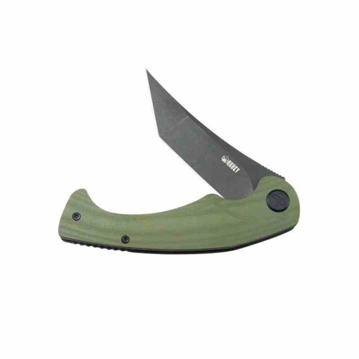 Couteau Kubey Scimitar Green Manche G10 Lame Tanto Acier 14C28N BLK IKBS Linerlock Clip KUB175B - Livraison Gratuite