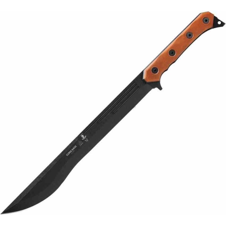 Sabre TOPS CUMA KAGE Lame Acier Carbone 1095 Manche Tan Micarta Kydex Made USA TPKAGE01 - Livraison Gratuite