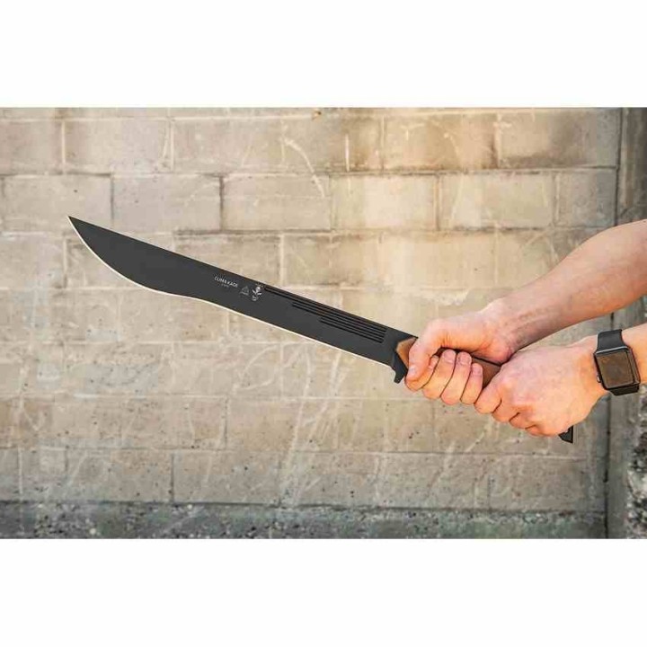 Sabre TOPS CUMA KAGE Lame Acier Carbone 1095 Manche Tan Micarta Kydex Made USA TPKAGE01 - Livraison Gratuite