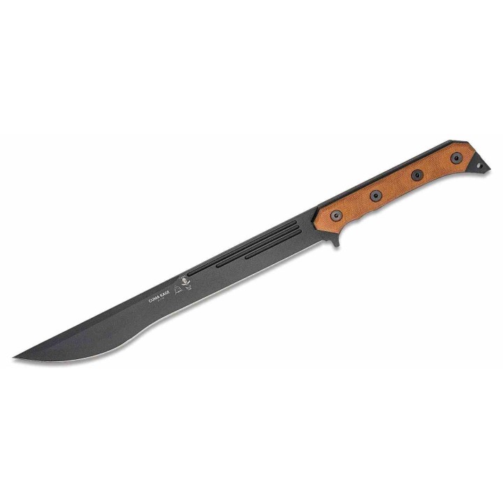 Sabre TOPS CUMA KAGE Lame Acier Carbone 1095 Manche Tan Micarta Kydex Made USA TPKAGE01 - Livraison Gratuite