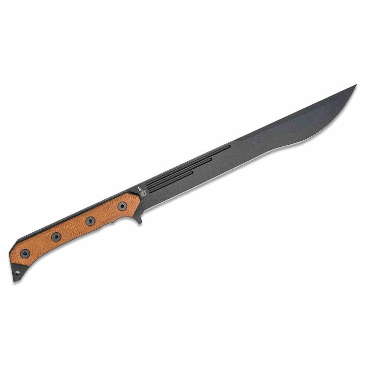 Sabre TOPS CUMA KAGE Lame Acier Carbone 1095 Manche Tan Micarta Kydex Made USA TPKAGE01 - Livraison Gratuite