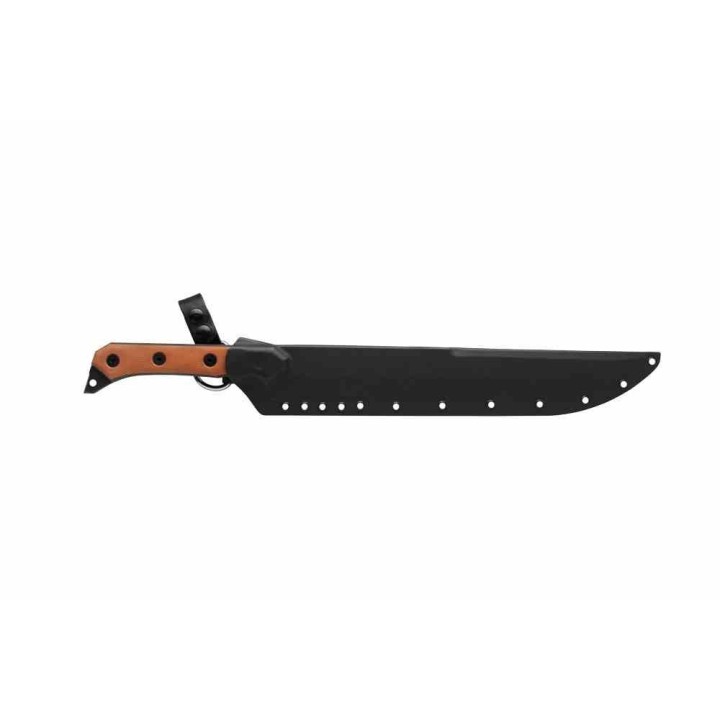 Sabre TOPS CUMA KAGE Lame Acier Carbone 1095 Manche Tan Micarta Kydex Made USA TPKAGE01 - Livraison Gratuite