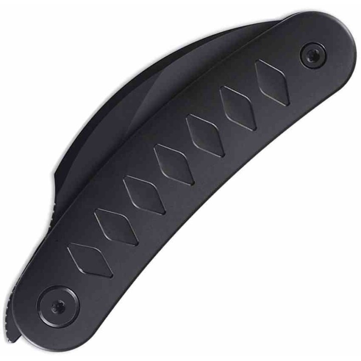 Couteau Cavol Kage Black Titane Handle Lame Acier M390 IKBS Linerlock Etui Cuir CVLC03DW - Livraison Gratuite