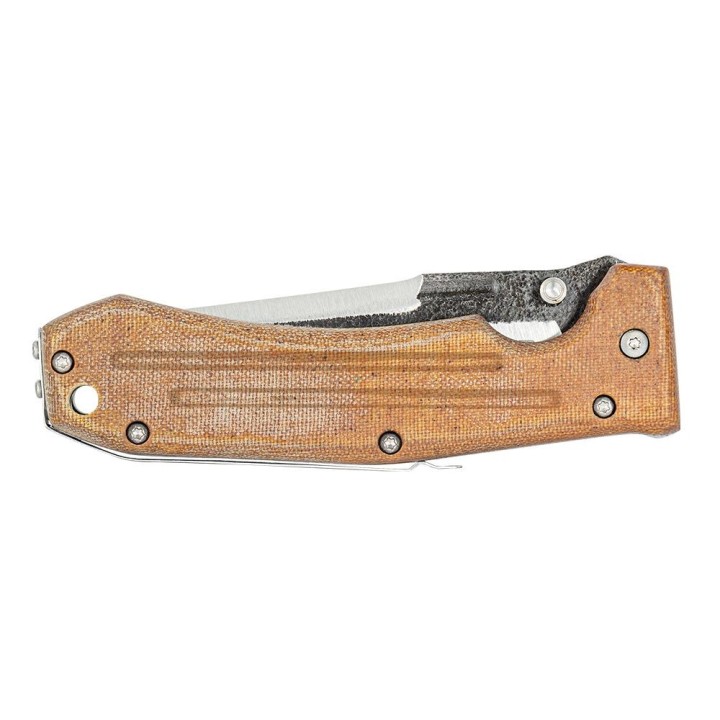 Couteau Condor Tactical Pass Com-Tact Lame Acier 14C28N Manche Desert Tan Micarta El Salvador CTK18355MSK - Livraison Gratuite