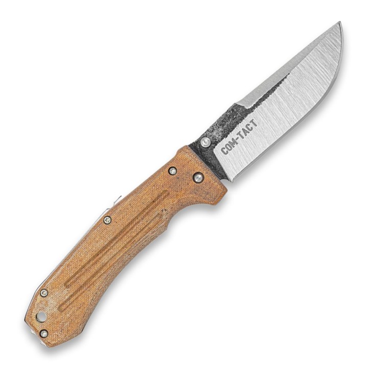 Couteau Condor Tactical Pass Com-Tact Lame Acier 14C28N Manche Desert Tan Micarta El Salvador CTK18355MSK - Livraison Gratuite
