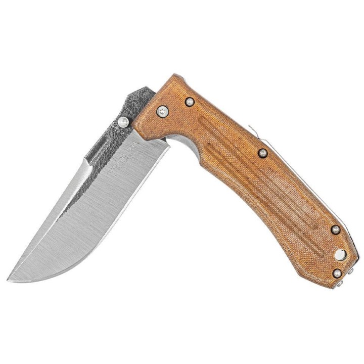 Couteau Condor Tactical Pass Com-Tact Lame Acier 14C28N Manche Desert Tan Micarta El Salvador CTK18355MSK - Livraison Gratuite