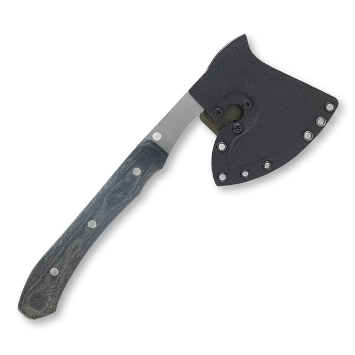 Hache Tomahawk Condor K-Night Hatchet Lame Acier Carbone 1075 Manche Micarta Etui El Salvador CTK183853HC - Livraison Gratuite