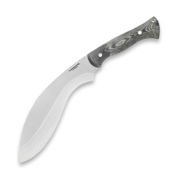 Couteau Condor Wild Brush Kukri Lame Acier Carbone 1075 Manche Micarta Etui Kydex Salvador CTK1839107HC - Livraison Gratuite