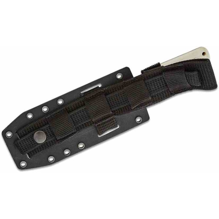 Couteau X.E.R.O. Risk White Micarta Lame Acier 14C28N Sheepsfoot Etui Kydex Made Salvador CTK2858420SK - Livraison Gratuite