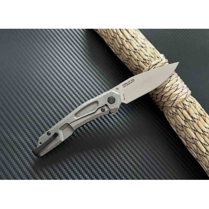 Couteau Zero Tolerance CPM-MagnaCut SW Manche Blue/Black CFiber & Titane IKBS Frame Lock USA ZT0545BLUCF - Livraison Gratuite