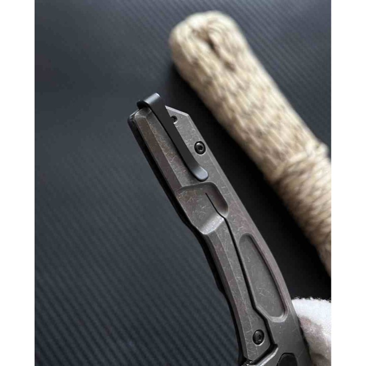 Couteau Zero Tolerance CPM-MagnaCut SW Manche Black CFiber & Titane IKBS Frame Lock USA ZT0545 - Livraison Gratuite