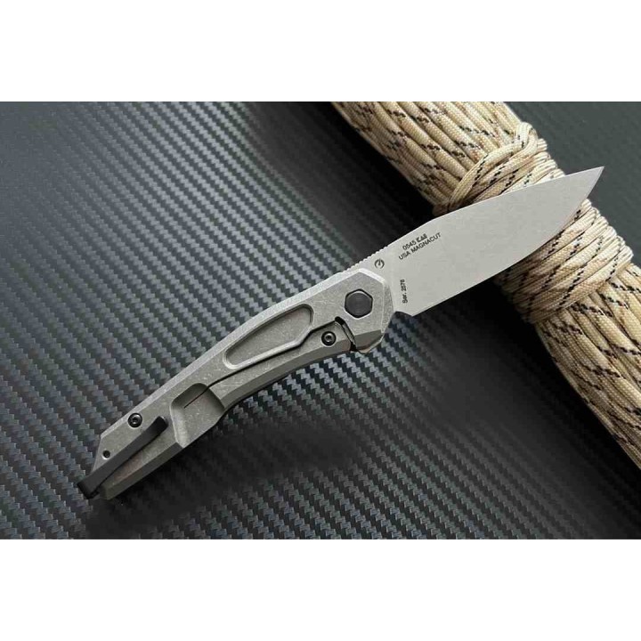 Couteau Zero Tolerance CPM-MagnaCut SW Manche Black CFiber & Titane IKBS Frame Lock USA ZT0545 - Livraison Gratuite