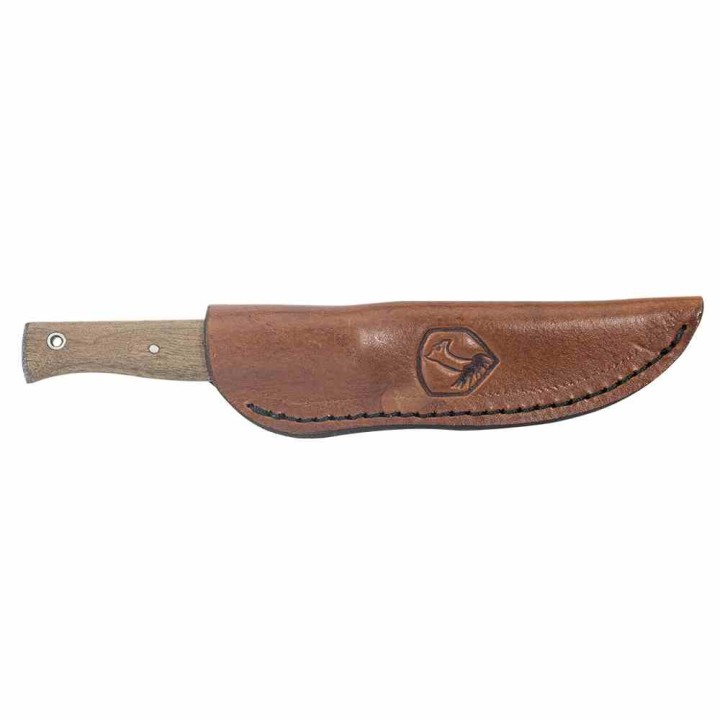 Couteau Condor Narrowsaur Lame Acier Carbone 1095 Scandi Manche Noyer Etui CUir Made Salvador CTK3971422HC - Livraison Gratuite