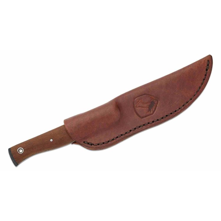 Couteau Condor Narrowsaur Lame Acier Carbone 1095 Scandi Manche Noyer Etui CUir Made Salvador CTK3971422HC - Livraison Gratuite