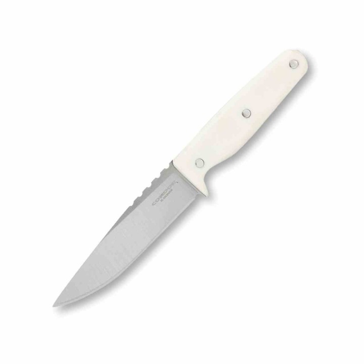 Couteau Condor Bonum White Manche Micarta Lame Acier 420HC Etui Cuir Made El Salvador CTK3972467SS - Livraison Gratuite