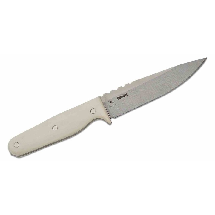 Couteau Condor Bonum White Manche Micarta Lame Acier 420HC Etui Cuir Made El Salvador CTK3972467SS - Livraison Gratuite