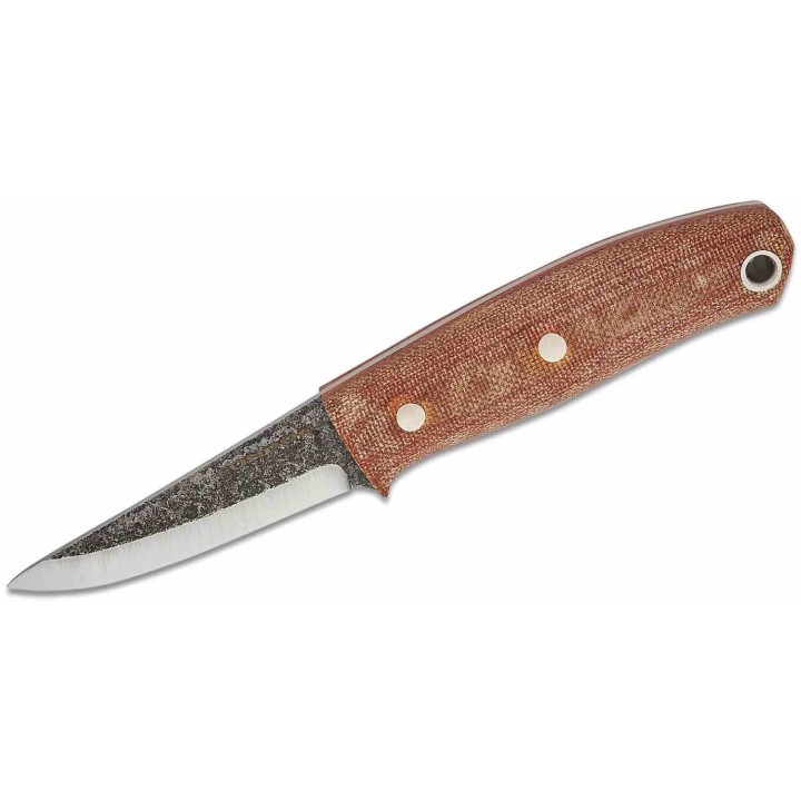 Condor Kambo Puukko Lame Acier Carbone 1075 Scandi Manche Micarta Etui Cuir Made Salvador CTK397330HC - Livraison Gratuite
