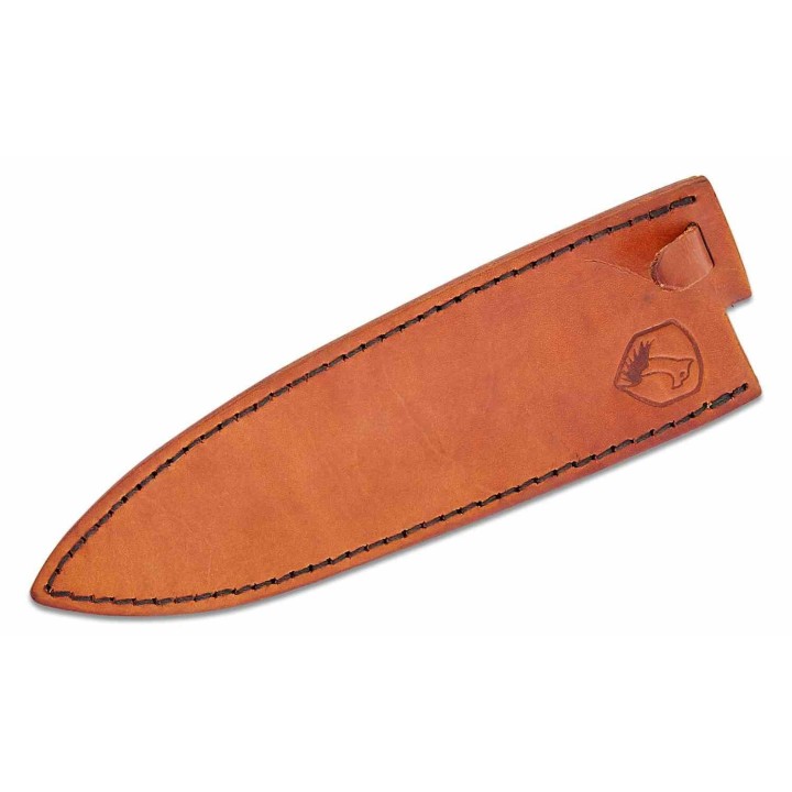 Couteau Condor Shefu Kitchen Gyuto Lame Acier 440C Manche Epoxy & Hickory Etui Cuir Salvador CTK500278R - Livraison Gratuite