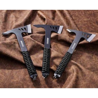Set de 3 Haches BLACKHAWK Direct Hawk 3 Piece Throwing Tomahawk Lame Acier 420 Etui Nylon BHDHK01BK - Livraison Gratuite
