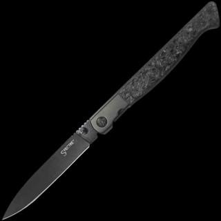 Couteau Cold Steel Spectre Drop Point Lame Acier CPM-20CV Black Manche F/Carbon/Titane Linerlock CSFL39SDP - Livraison Gratuite