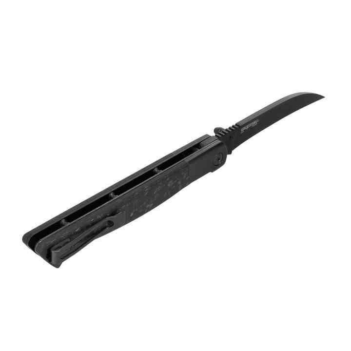 Couteau Cold Steel Spectre Hawkbill Lame Acier CPM-20CV Black Manche F/Carbon/Titane Linerlock CSFL39SHB - Livraison Gratuite