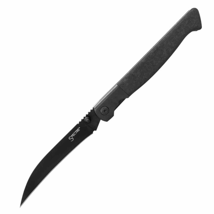 Couteau Cold Steel Spectre Hawkbill Lame Acier CPM-20CV Black Manche F/Carbon/Titane Linerlock CSFL39SHB - Livraison Gratuite