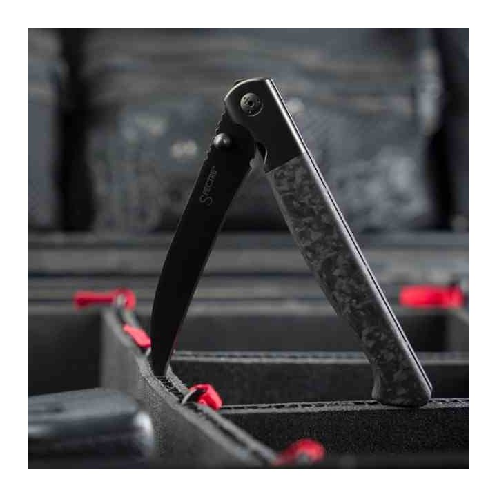 Couteau Cold Steel Spectre Hawkbill Lame Acier CPM-20CV Black Manche F/Carbon/Titane Linerlock CSFL39SHB - Livraison Gratuite