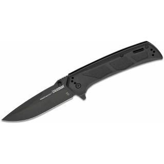 Couteau BLACKHAWK! Bunker Buster Black Manche GFN Lame Acier D2 Black Drop Point Liner Lock Clip BHBB401BK - Livraison Gratuite