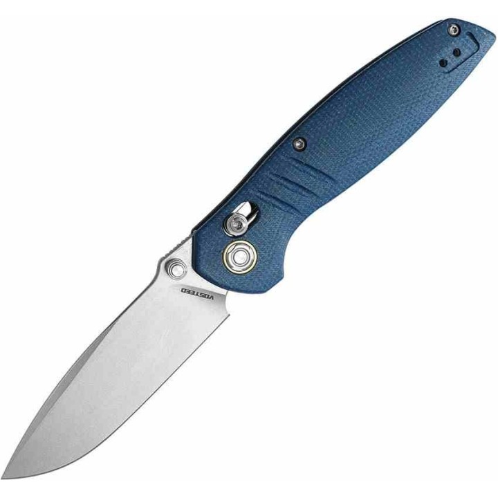Couteau Vosteed Corsair Blue Lame Acier Nitro-V SW Manche Micarta Crossbar Lock IKBS Clip VOSCSNWML - Livraison Gratuite