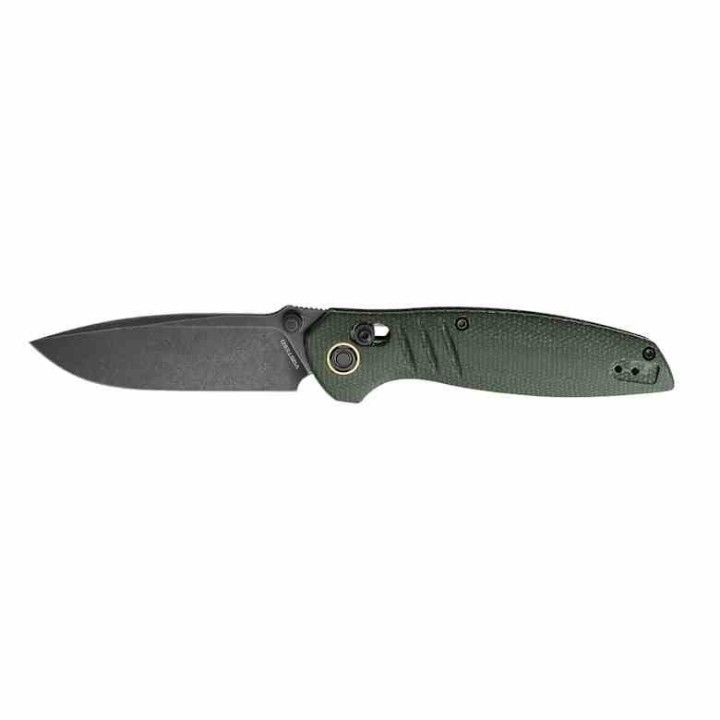 Couteau Vosteed Corsair Green Lame Acier Nitro-V BLK Manche Micarta Crossbar Lock IKBS Clip VOSCSNPMN - Livraison Gratuite