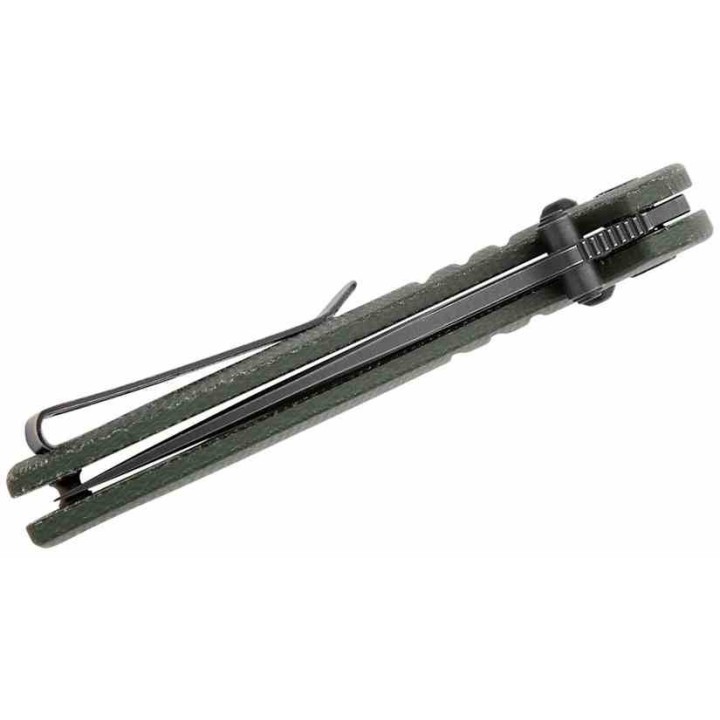 Couteau Vosteed Corsair Green Lame Acier Nitro-V BLK Manche Micarta Crossbar Lock IKBS Clip VOSCSNPMN - Livraison Gratuite