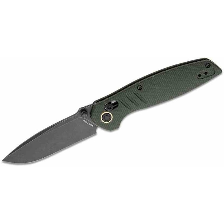 Couteau Vosteed Corsair Green Lame Acier Nitro-V BLK Manche Micarta Crossbar Lock IKBS Clip VOSCSNPMN - Livraison Gratuite