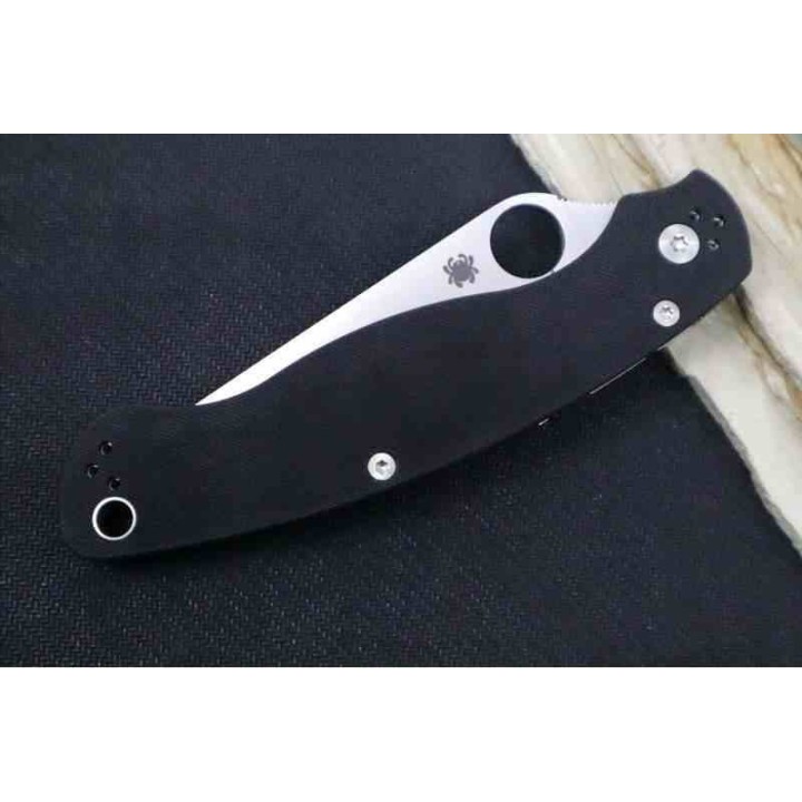 Couteau Spyderco Military 2 Compression Lock Lame Acier S30V Satin Manche G10 Clip Made USA SC36GPS2 - Livraison Gratuite