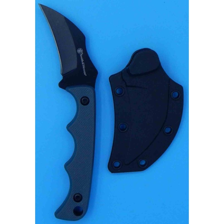 Lot de 2 Couteaux Smith&Wesson Neck/Boot Lames Inox Etui Nylon SWP1158724 - Livraison Gratuite