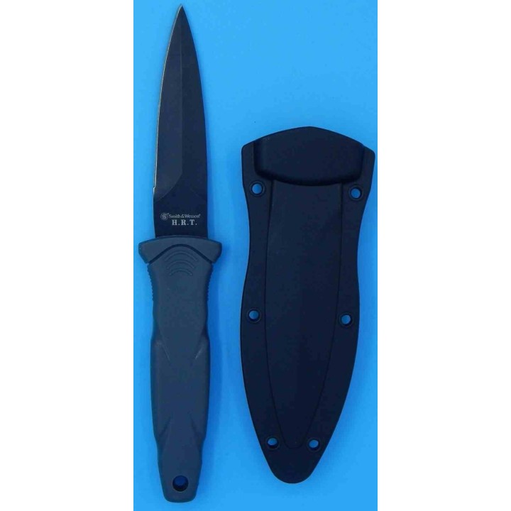 Lot de 2 Couteaux Smith&Wesson Neck/Boot Lames Inox Etui Nylon SWP1158724 - Livraison Gratuite
